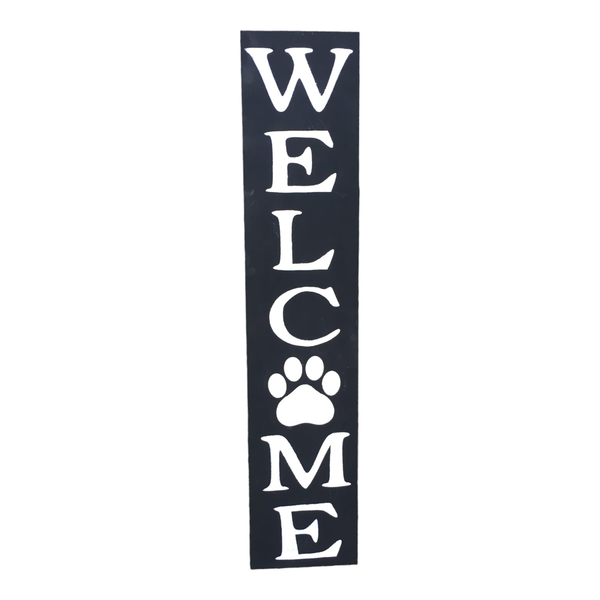 Amazon.com: Paw Print Vertical Welcome Sign - Wooden with Hanger