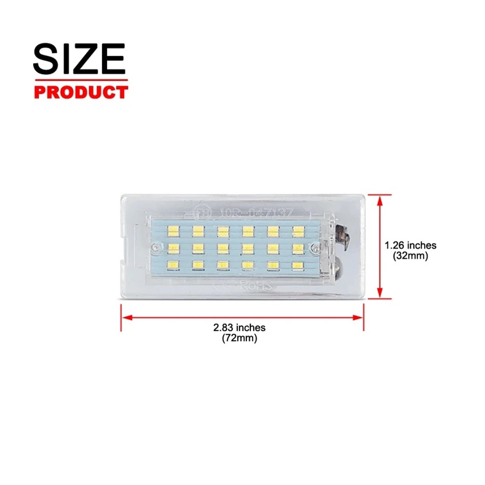 Luci Targa Per BMW Per X5 E53 1999-2006 Per X3 E83 2003-2010 Numero LED Bianco Luce Targa 2 Pezzi