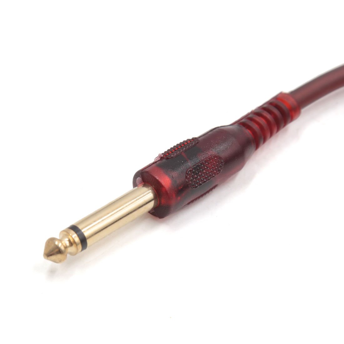 sourcing map 4.9ft 1/8 Inch Male to 1/4 Inch Male TRS Car Audio Amplifier Cord, Brown, 18 x 15 x 1 cm - Image 2
