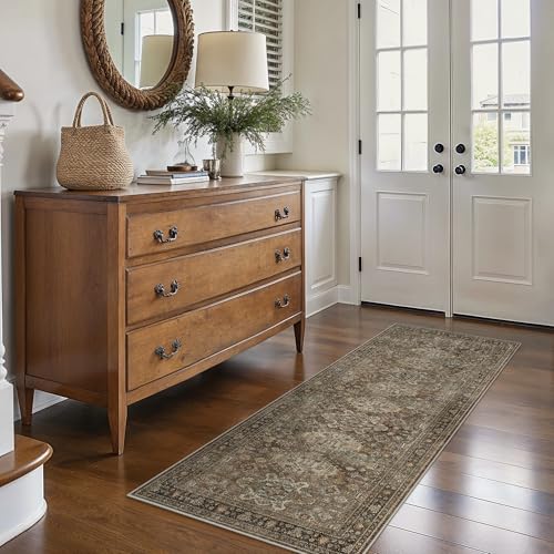 Bavni Washable Runner Rug 2x7, Non Slip Long Hallway Rug,