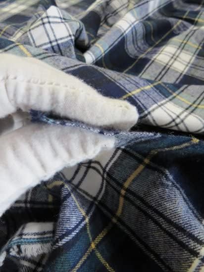 Miniatura 4 de Big Z Fabric The Yard - Uniforme a cuadros de tartán, tela de franela por yarda, ropa de bricolaje, accesorios de ropa, pijamas, vacaciones de