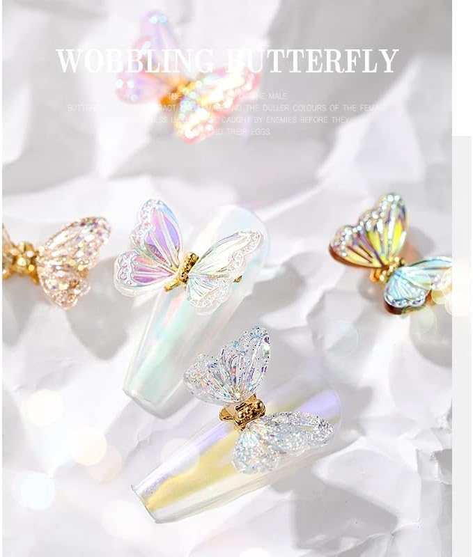 2Pc Aurora Glitter Sequins 3D Nails Rhinestones Jewelry DIY Professional Manicure Nail Art Decorations Tool