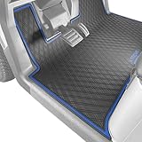 Golf Cart Floor Mat for E-Z-GO RXV (2024+) & Valor (2024+), All Trim Levels by Xtreme Mats Golf (Blue Trim)