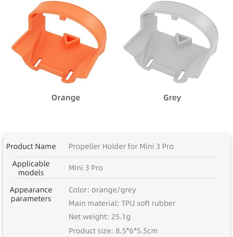 Propeller Holder Strap for DJI Mini 3 Pro,Drone Accessories,Drones Props Guard Blade Stabilizer Fixator (Grey)