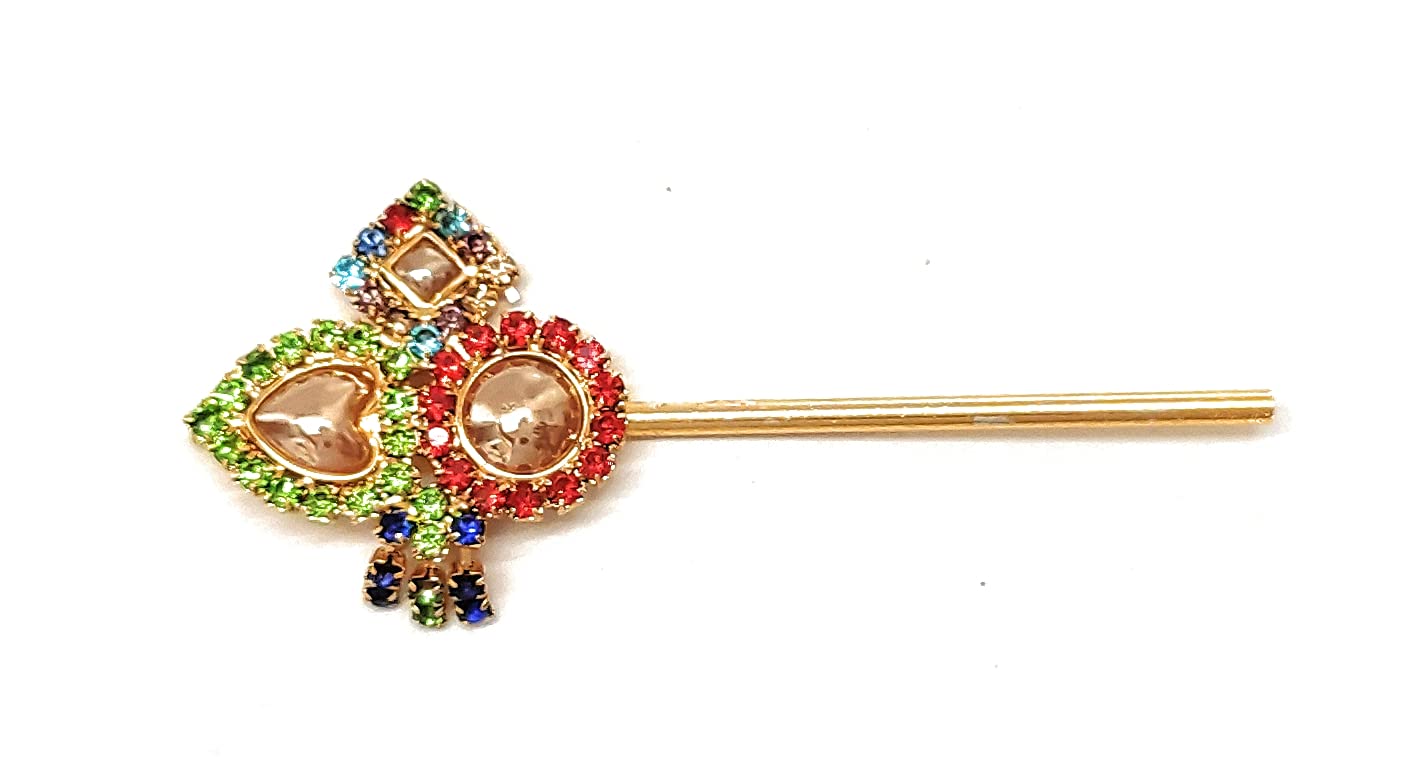 Janmashtmi Special Thakurji Mukut Basuri Bajuband Mala Shringar Set For Krishna Bal Gopal Laddu Gopal – Multicolor Size 3 - View #4