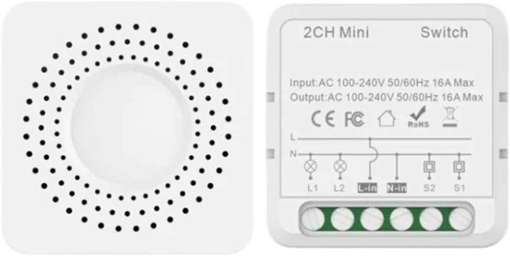 Switch module 2-way 16A dual control switch LED controller LED dimmer(2-gangZi16A)