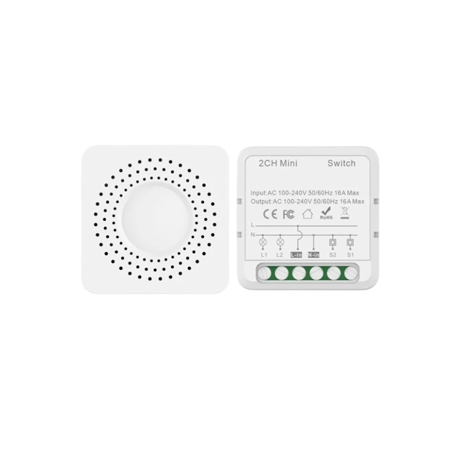 Switch Module 2-Way 16A Dual Control Switch LED Controller LED dimmer(2-gangZi16A)