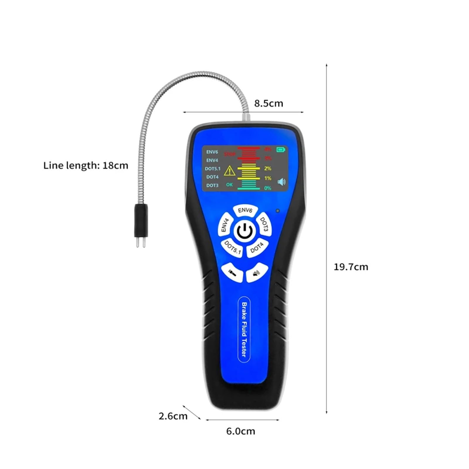 Tester płynu hamulcowego, Tester Płynu Hamulcowego O Wysokiej Precyzji Z Kolorowym Ekranem LCD Tester Samochodowy Detektor Płynu Hamulcowego