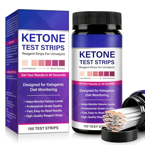 Ketone Urine Test Strips 150pcs for Ketogenic & Low-Carb Diets