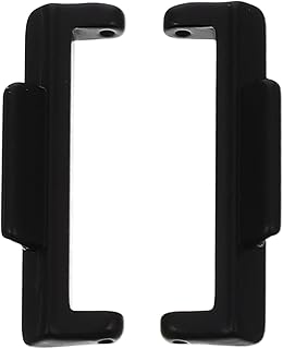 محولات كهربائية 4 قطع من محولات موصل سوار الساعة موصلات معدنية بديلة متوافقة مع هواوي فيت 2، من هيموبلو، أسود، للنساء