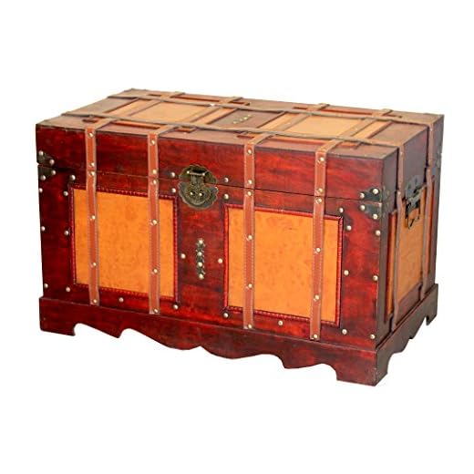 How to display vintage luggage Antique Style Decorative Storage Trunk