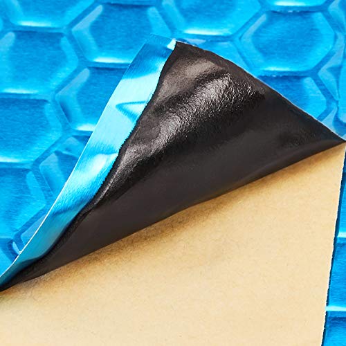 Image of Amazon Basics Car Sound Deadening Mat, 18 inch x 32 inch, 9-Piece, Noise and Heat Insulation, Vibration Dampening, 0.08-inch Thick