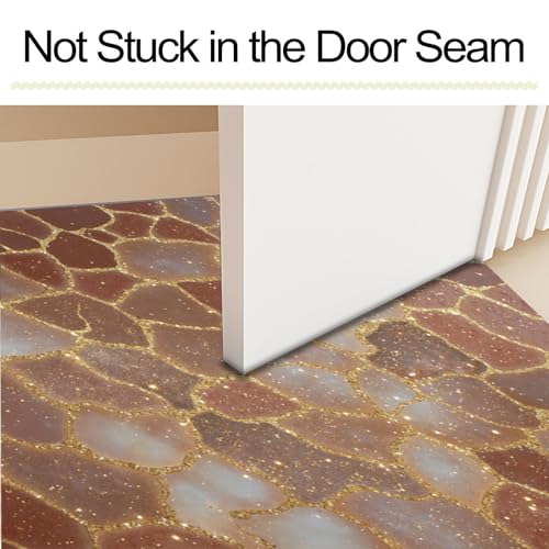 Tapis style mosaïque de luxe 60x90 cm chic et antidérapant