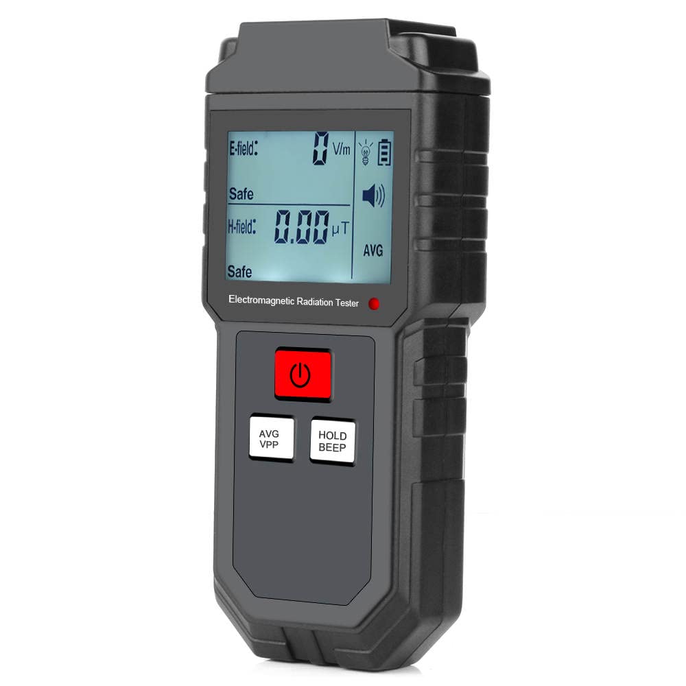 Dual Electromagnetic Radiation Tester EMF Meter Portable Electric Magnetic Field Dosimeter Detector