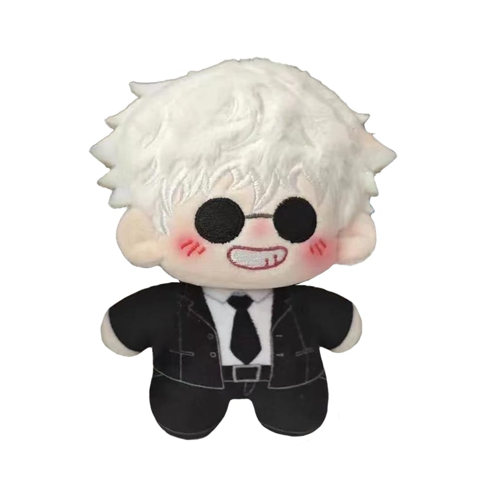 Peluche Pendentif JJK Gojo Satoru Et Geto Suguru – 12 Cm – Coton PP – Porte-clés, Décoration Sac, Voiture