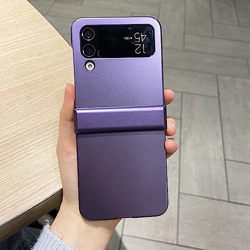 Coque de peinture au pistolet lisse Samsung Z Flip 4 finition premium violette