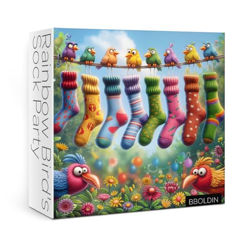 Colorful Birds Garden Puzzles for Adults 1000 Pieces, Flower Nature Jigsaw Puzzles, Cute Scene Art Puzzles