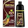 cosmpro Dark Brown Hair Dye Shampoo 3 in 1 for Gray Coverage for Women Instant Natural Hair Color Shampoo Semi Permanent 500ML - Champu Para Canas Mujer