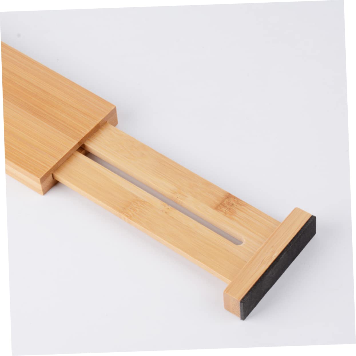 Tofficu Flexible Bamboo Drawer Divider Dresser Drawer Dividers Desk Organizers Diy Splitter Plate Storage Organizer