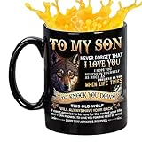 Doiyislem Taza De Café Para Cumpleaños De Hijo,330 ml Cerámica Clásica,Taza De Café Temática Familiar - Para Cumpleaños Invierno Patio Jardín Exterior Parque Casa Escuela Picnic Camping Fiesta Whisky