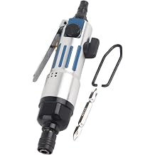 Air Screwdriver, Adjustable Industrial Screwdriver, 1/4" Pneumatic Air Screwdriver Straight Hand Industrial Screw Driver Tool 9000rpm