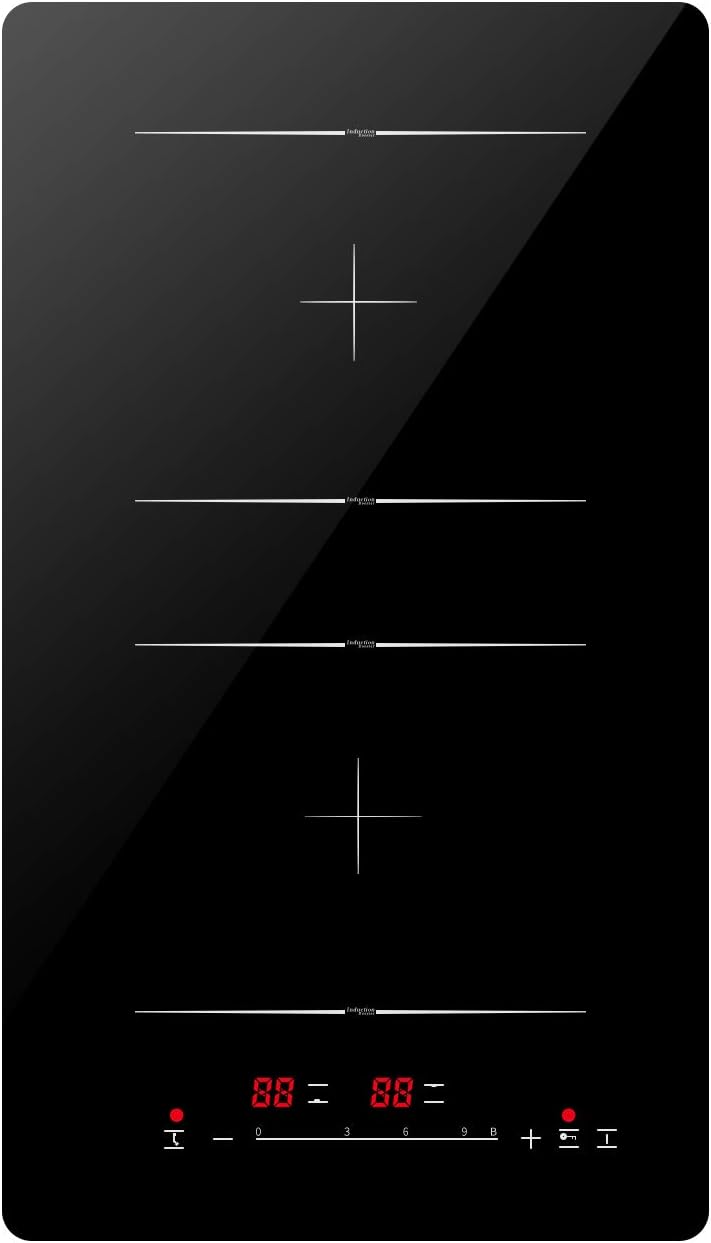 Plaque à Induction Double, Encastrable Plaques de Cuisson Induction