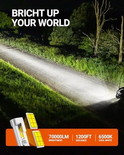 SEALIGHT H4/9003 LED Bulb | 70,000LM HB2 Headlight Upgrade - Image 5