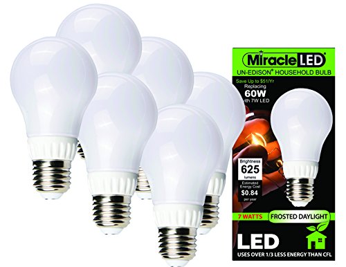 Best Deal ๐ MiracleLED 604748 Household Light 7-watt Un-Edison Frosted Daylight Bulb, 6-Pack Best Deal ๐ MiracleLED 604748 Household Light 7-watt Un-Edison Frosted Daylight Bulb, 6-Pack
