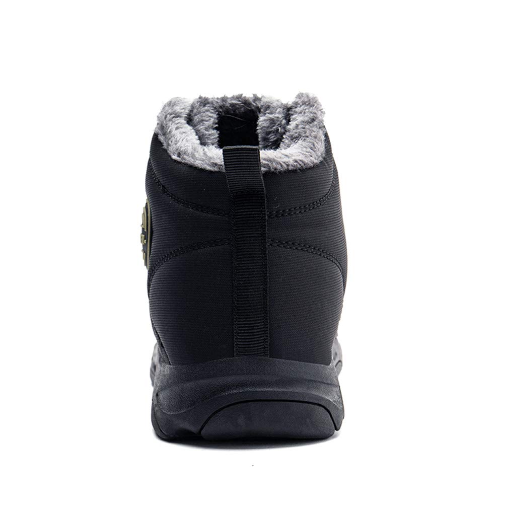 Axcone Stivali Uomo Donna Invernali Impermeabili Trekking Outdoor Caldo Cotone Scarpe Piatto Caviglia Stivaletti Neve - Rosso Marrone Blu Nero Grigio 36-48EU