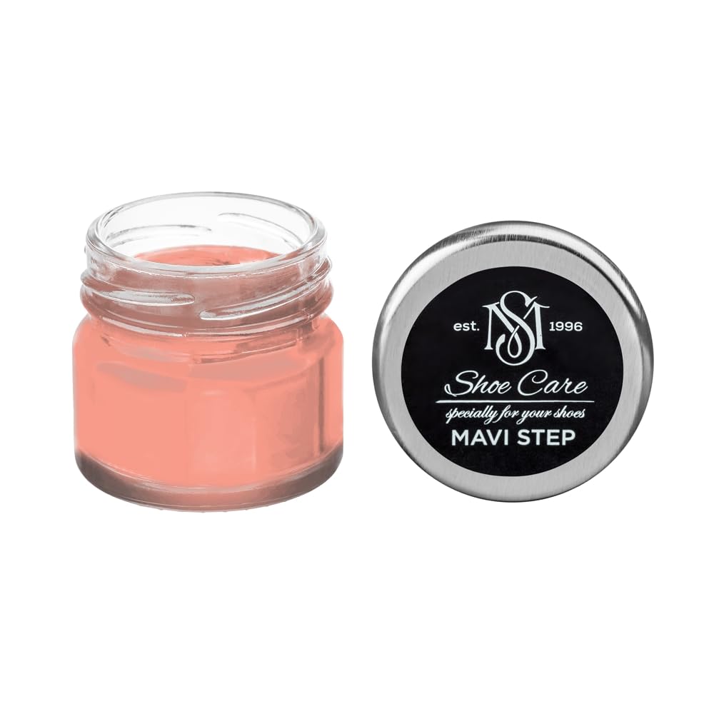 Crème de cirage premium MAVI STEP rose pâle pour rénovation couleur cuir lisse