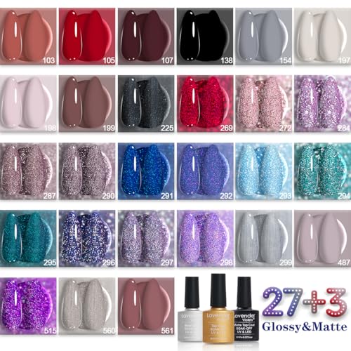 Lavender Violets Set Gel Esmaltes 27 Colores miniatura 5