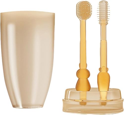 Miniatura 8 de Cepillo de dientes de entrenamiento para bebés, cabezal de cepillo de silicona suave, cepillo de dientes para bebés, cepillo de dientes para niños