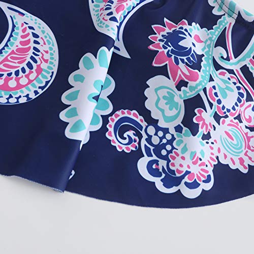 Image of Girls Two Piece Swimsuits Rainbow Bikini Sets Adjustable Strap Bathing Suits