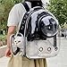 DGJMYSLD Cat Backpack Carrier with 360° Transparent Bubble, Breathable Spacious Lightweight Travel Bag for Outdoor Adventures(Dark Blue)
