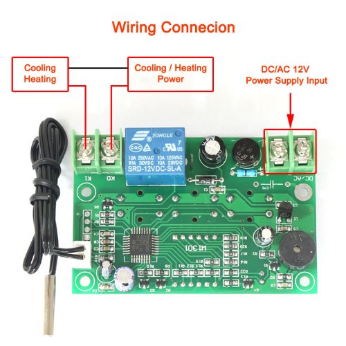DROK® -50-110 ℃ Termostato Digitale 12V AC / DC