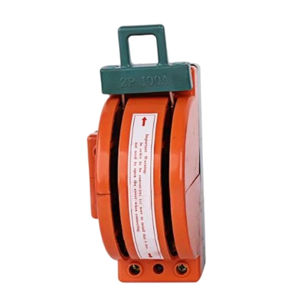 Aundhegrtt As Shown 2 Pole Double Throw Knife Disconnect Switch 100A Dpdt Cutter Safety Disconnect Switch Power Disconnect Switch