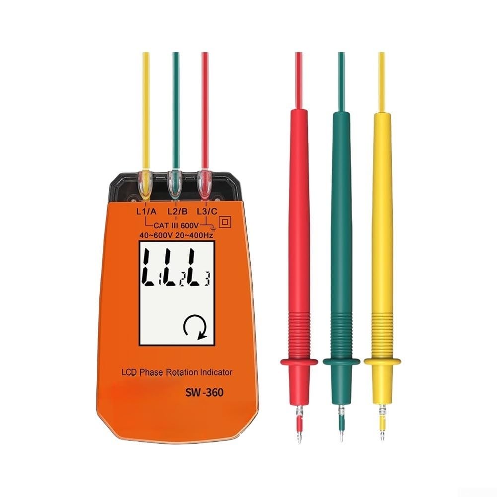Detector trifásico SW360 LCD 40-600 V alarma (SW-360)