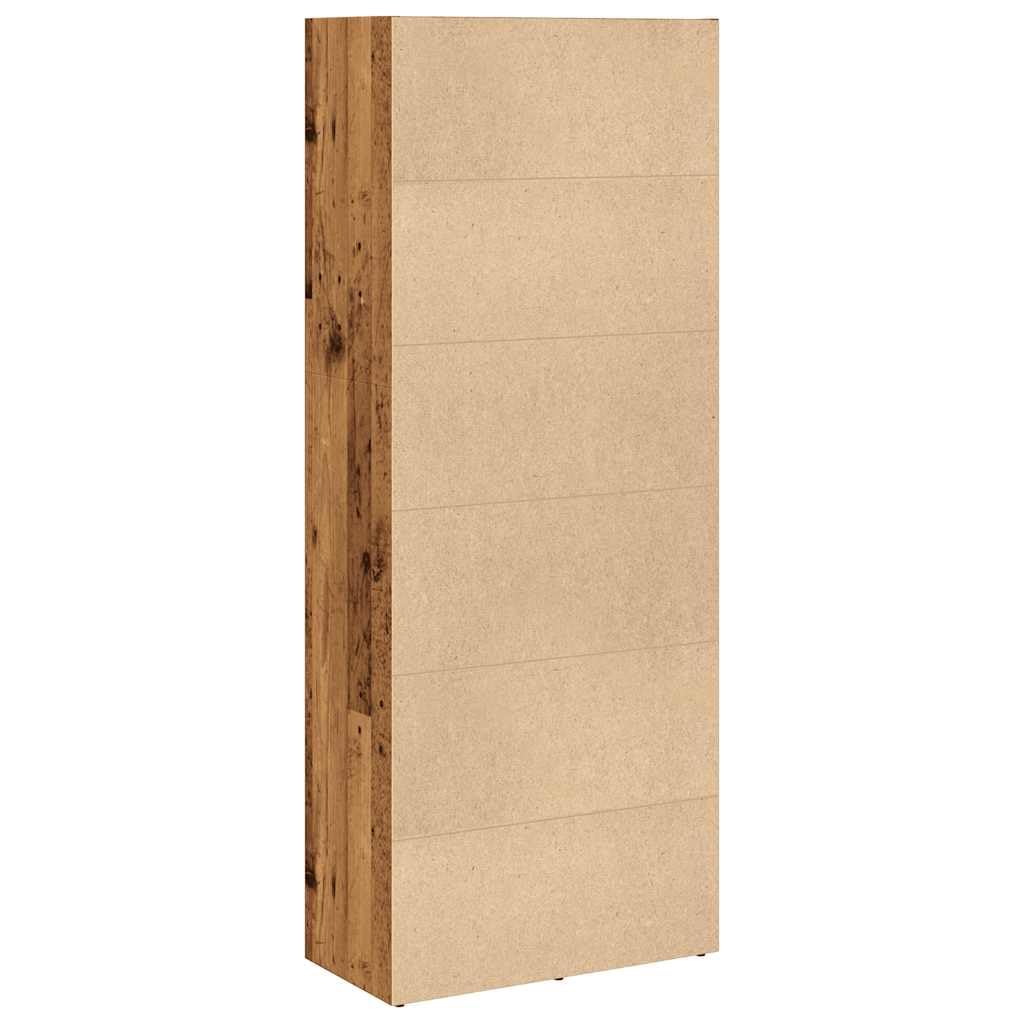 Bücherregal offene Fächer 60x30x152 cm aus Holzwerkstoff, vielseitig einsetzbar im Wohnzimmer, Schlafzimmer oder Flur, pflegeleicht mit feuchten Tuch, bietet Stauraum für Bücher,