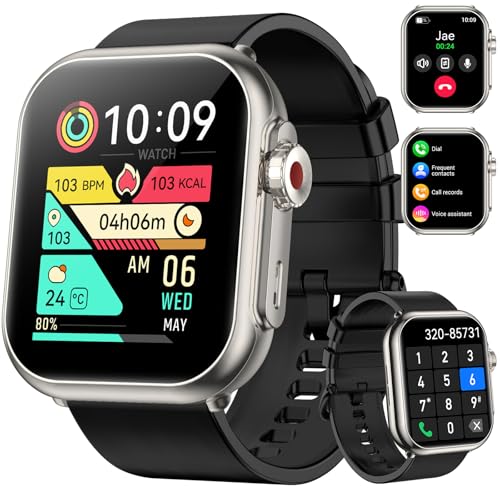 Smart Watch for Men Women, 1000 mAh 100 Day Battery Life, 1.85