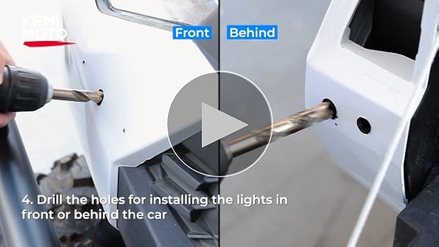 Amazon.com: KEMIMOTO UTV Turn Signal Kit with 110D Horn, Pre