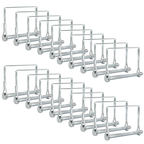 Pack of 20 Square Trailer Pins – 2-3/4" x 1/4" (L x W) Trailer Hitch Pins