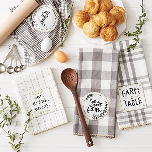 DII-Home-Sweet-Farmhouse-Kitchen-Collection-Dishtowel-Set-18×28-Gray-4-Count DII Home Sweet Farmhouse Kitchen Collection Dishtowel Set 18×28 Gray 4 Count