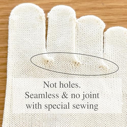 Silk Toe Socks for Women – Breathable, Thin Sock Liners for Sleep & Foot Care, Natural 100% Silk, Made in Japan2