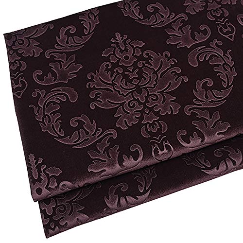 NIANTONG Tissu Velours épais pour Costumes Et Travaux Manuels par The Yard 145 Cm De Large Vendu Au Mètre(Color:Dark Brown)