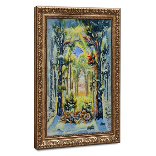 Toile vintage Four Seasons Charles Burchfield pour sublimer la décoration du salon