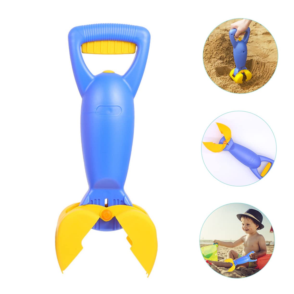 iplusmile 2 Piezas Juguete de Playa Infantil Azul Agarrador de Arena y Práctico para Verano Favorece Habilidades Manuales Imaginación para Playa