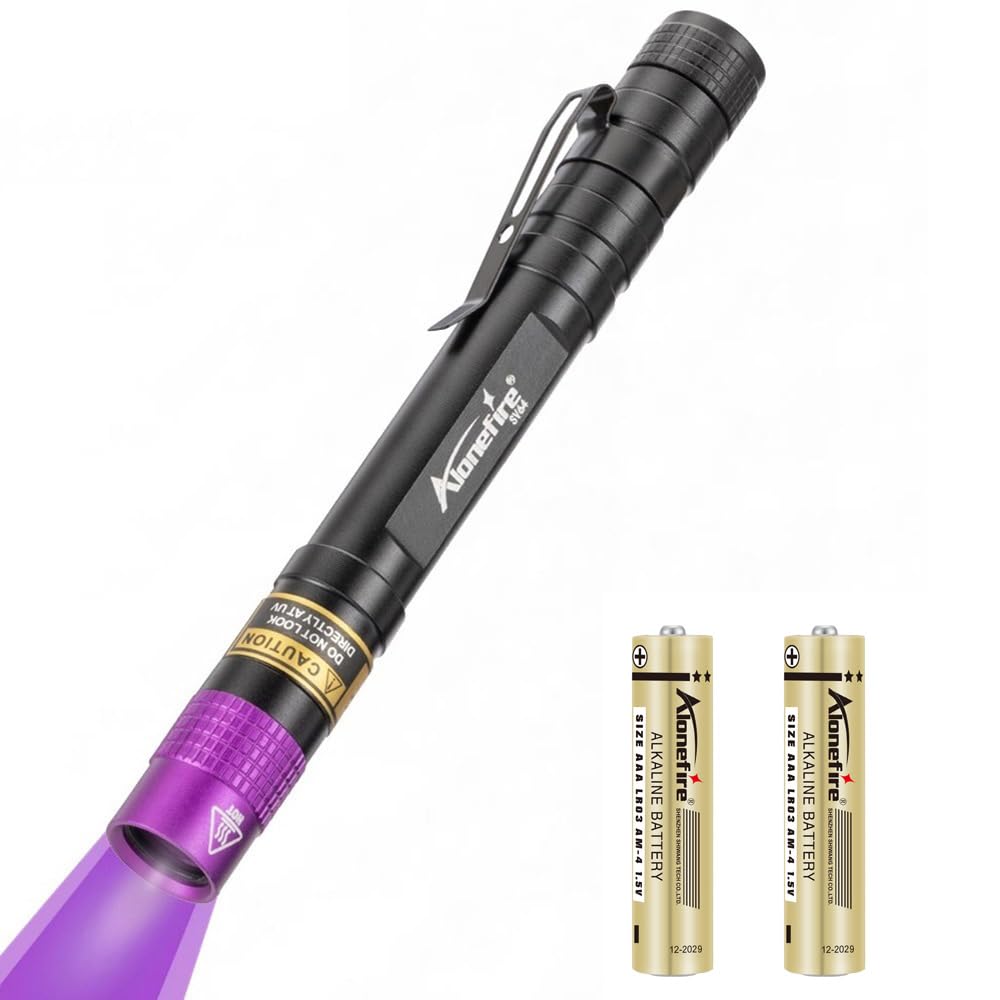 ALONEFIRE SV64 Mini 3W UV Flashlight 365nm Portable Ultraviolet