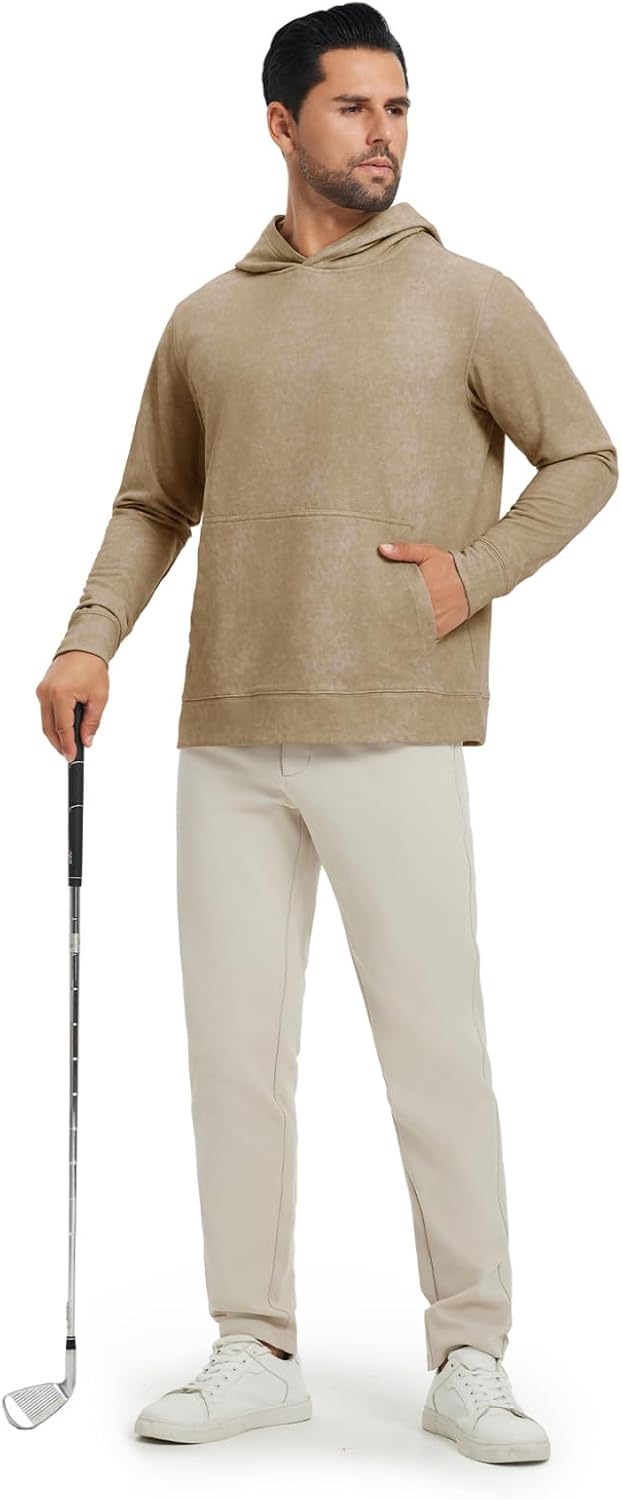 M MAELREG Hoodies for Men Golf Soft Hooded Sweatshirts Dry Fit Lightweight Casual Midlayer Print Mens Hoodies Pullover - Image 7