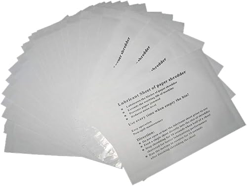 Papier Déchiqueteuse Lubrifiant Feuilles Déchiqueteuse Feu VANRA
