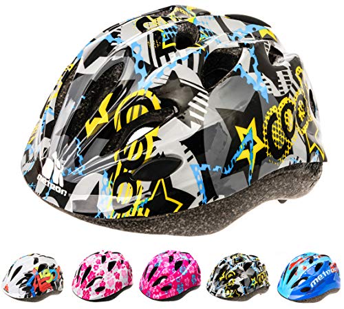 Casque Vélo Enfant VTT et VTC Unisexe Casque de Cyclisme de Réglable de Sport pour BMX Skate Scooter Patines Conçu pour la Sécurité des Utilisateur HB 5-6